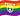 Флаг Радужный флаг PEACE с пацификом