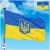 Флаг Украины с Гербом