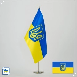 Флажок Украины с Гербом