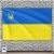 Флаг Украины с тризубом малым