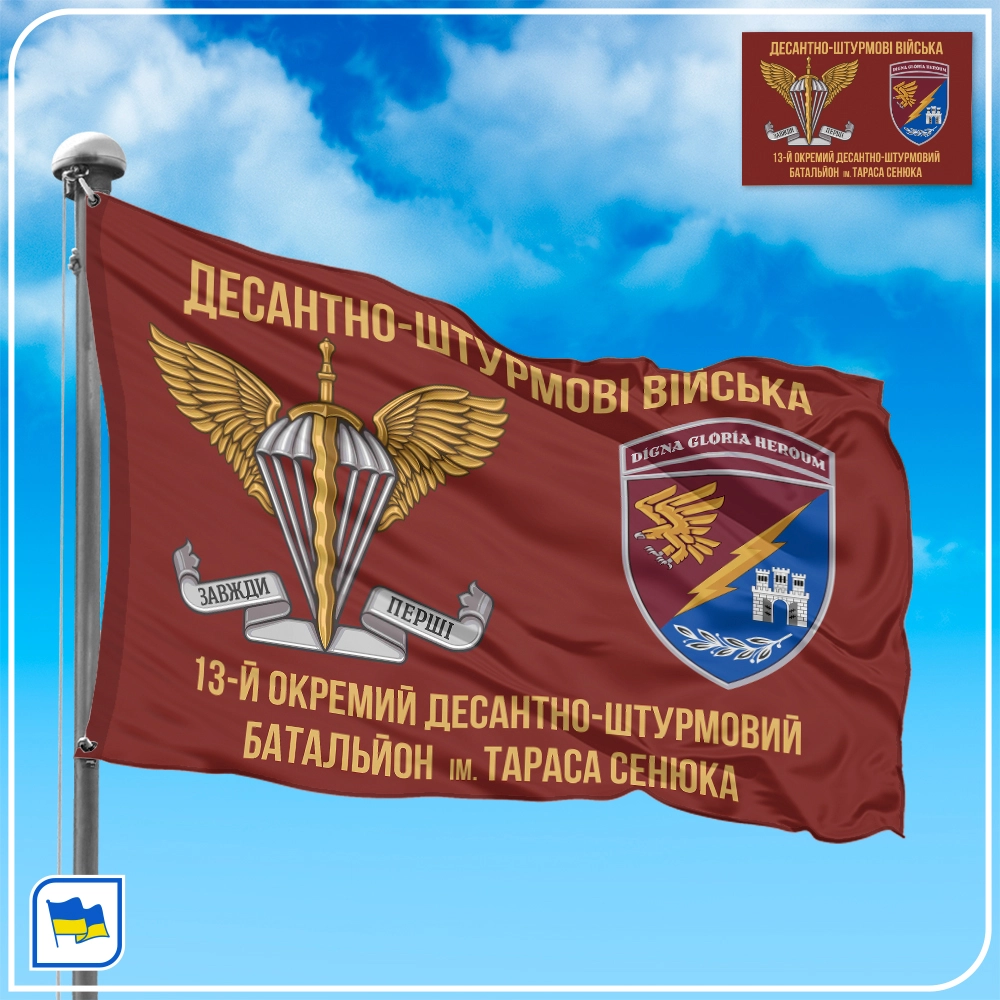 Флаг 13 ОДШБ имени Тараса Сенюка