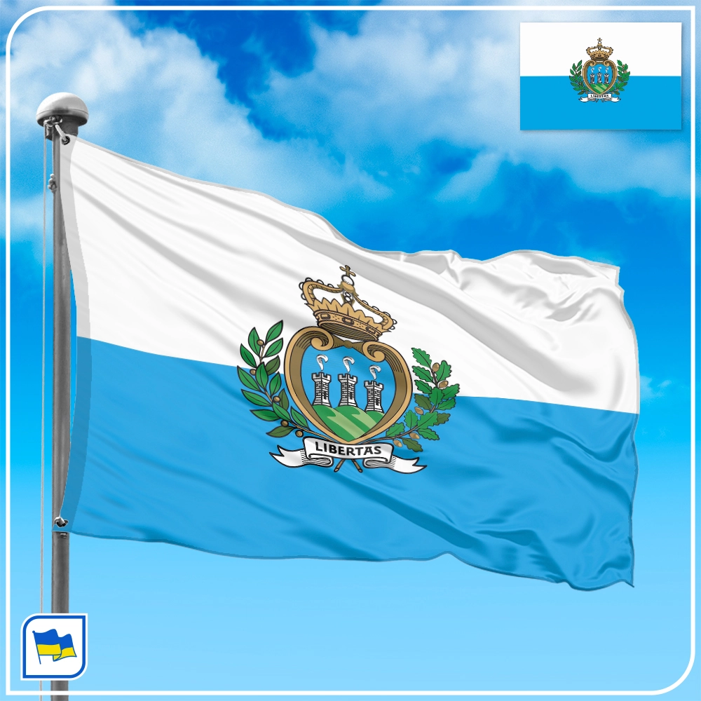 Флаг Сан-Марино Флаг Сан-Марино